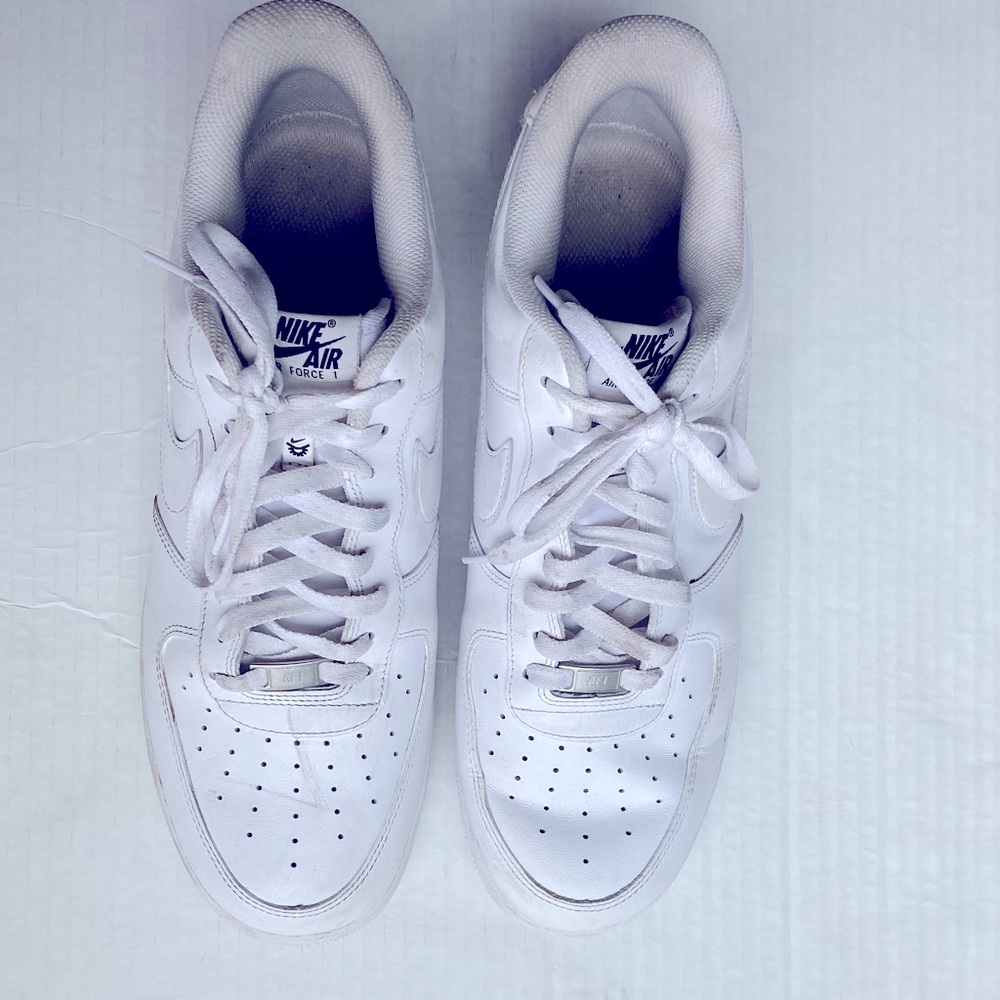 Nike Air Force 1 Triple White Sneakers size USA 12.5